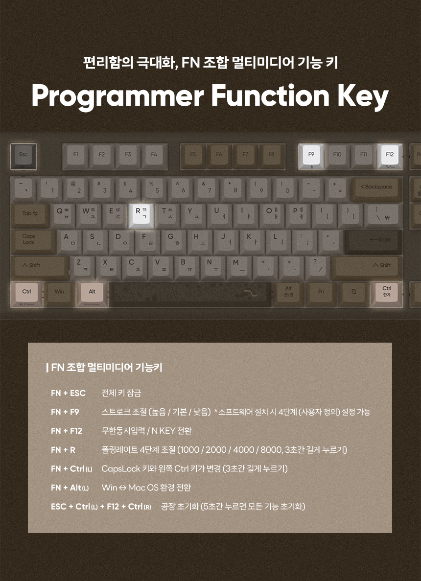 콕스 COX CMF104 8k 래피드 트리거 무접점 키보드 상세 이미지 18